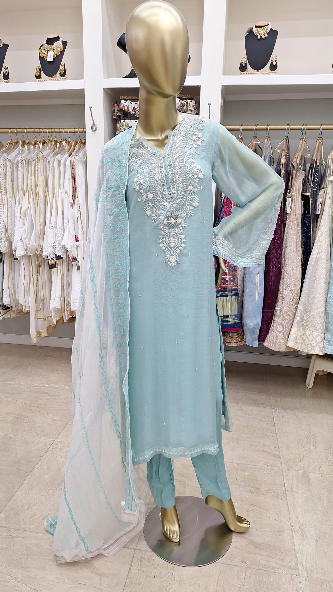 Cool Serenity: Light & Luxe Look