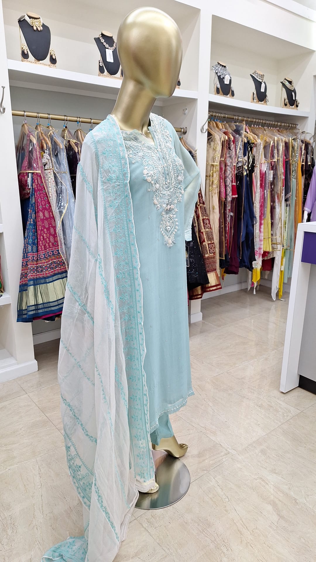 Cool Serenity: Light & Luxe Look