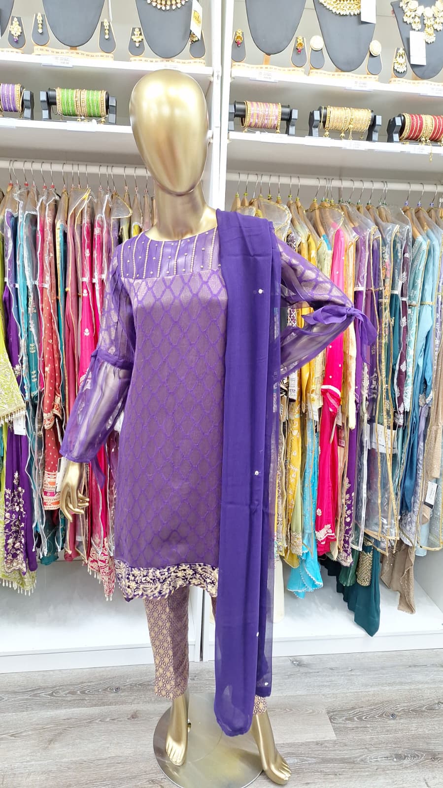 Elegance Draped in Purple