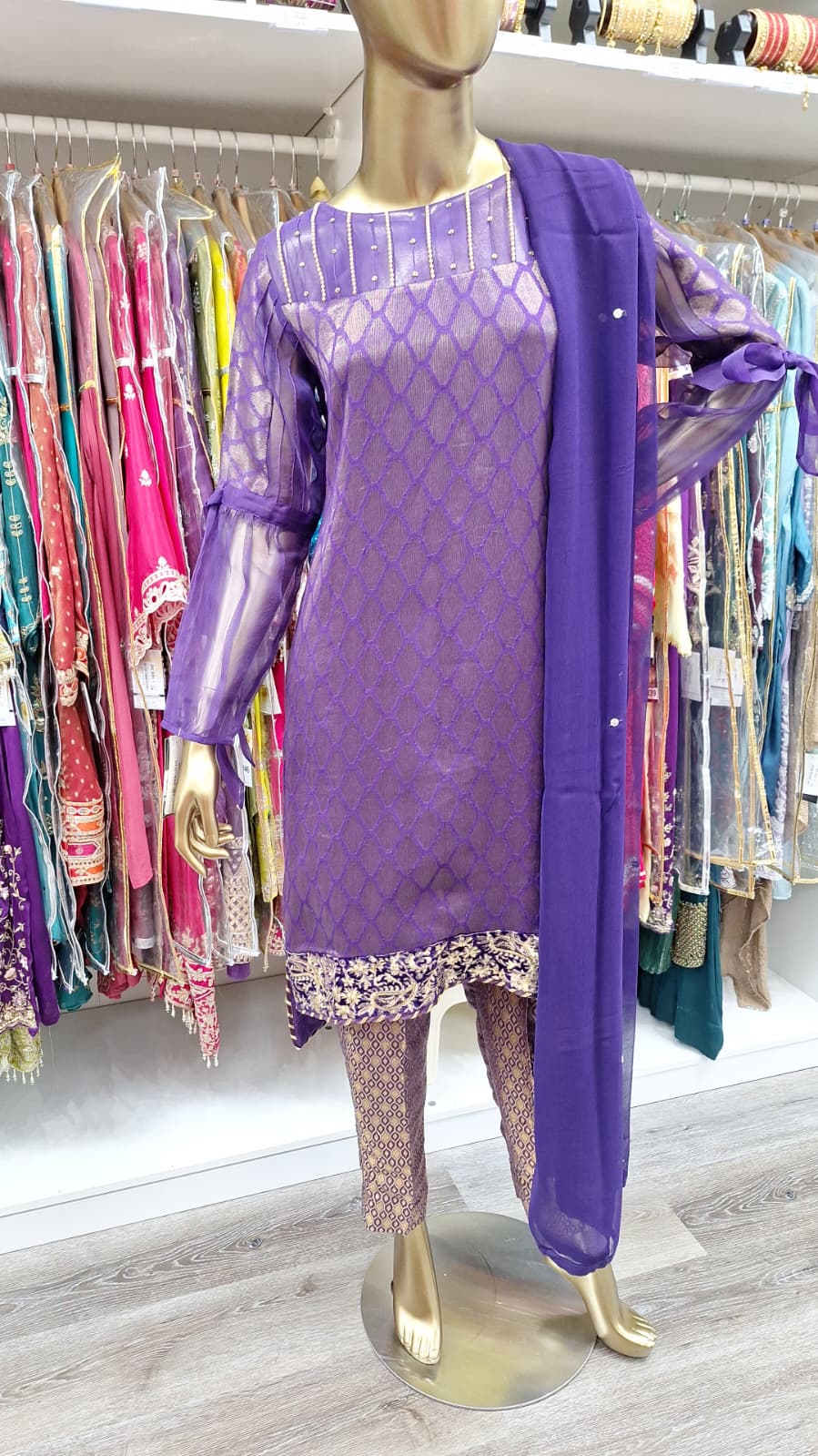 Elegance Draped in Purple