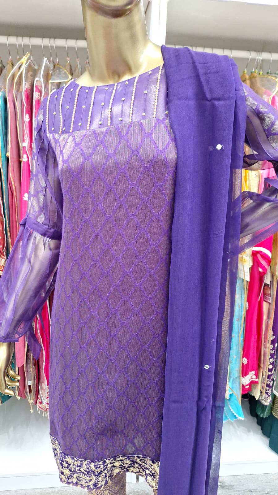 Elegance Draped in Purple